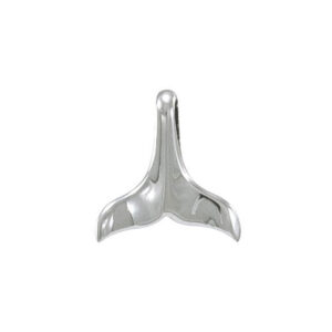 sterling silver whale tail pendant