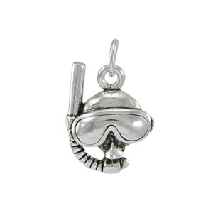 sterling silver Dive Mask and Snorkel charm