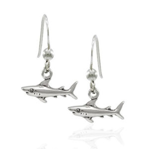 sterling silver Sharks Hunting earrrings