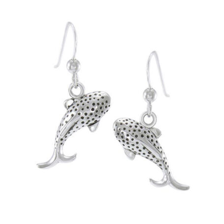 sterling silver Whale Shark Hook Earring