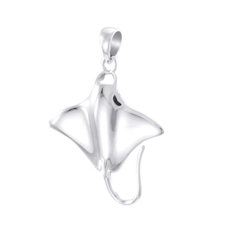 sterling silver Manta Ray pendant