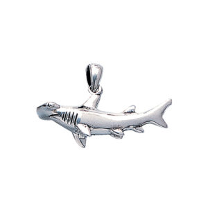 Hammerhead Shark Sterling Silver Pendant TP1057