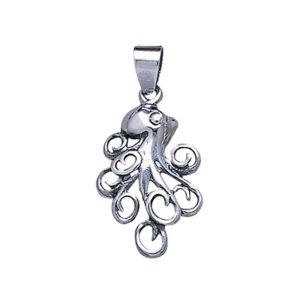 Octopus Pendant in Sterling Silver