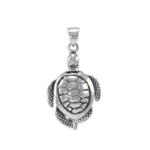 Sterling Silver Pendant Movable Sea Turtle